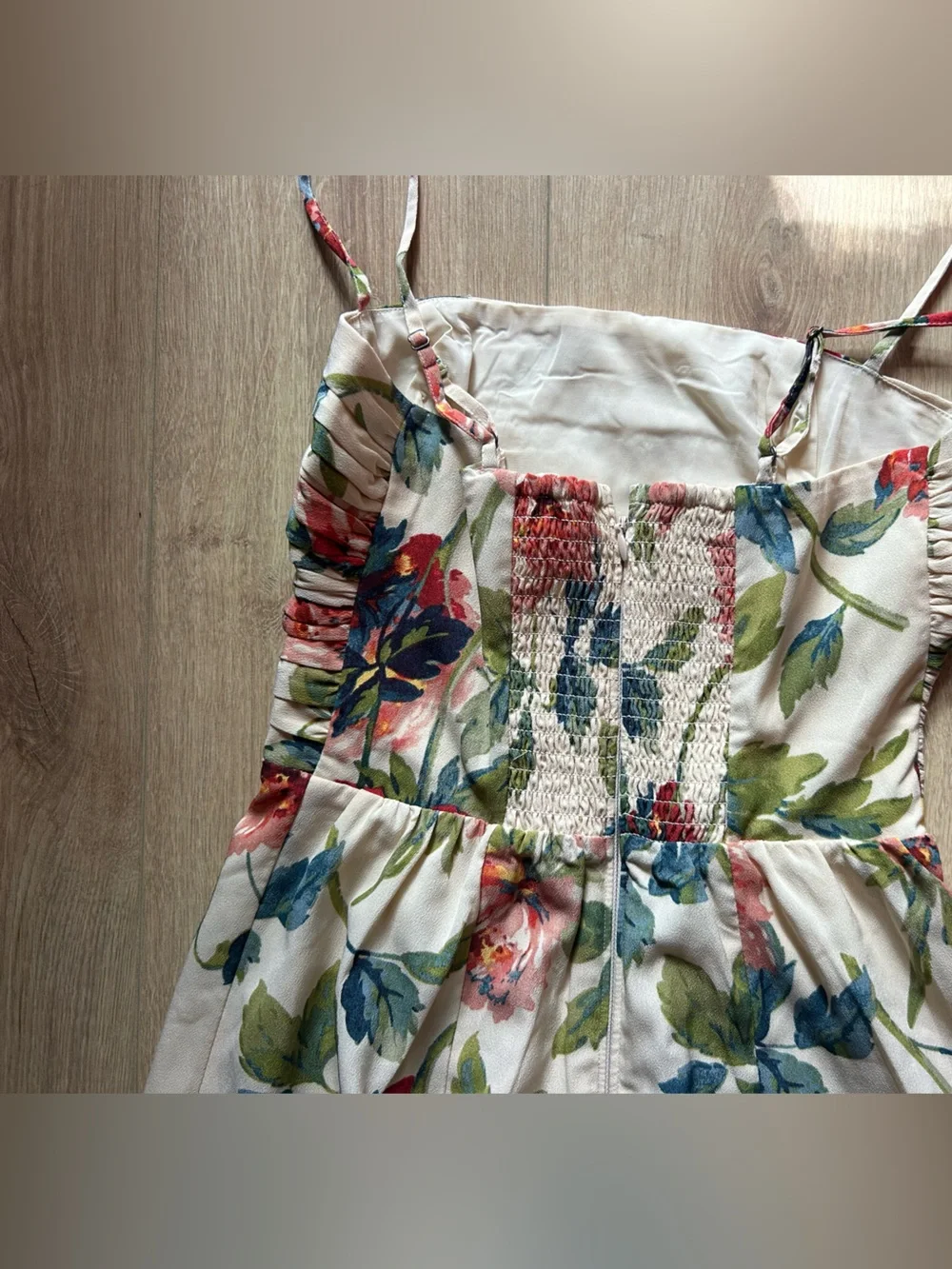 NWOT Abercrombie Emerson Crepe Floral Thin Strap Midi Dress